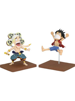 Banpresto One Piece WCF-Log Stories Monkey D Luffy & Enel Φιγούρα 7cm