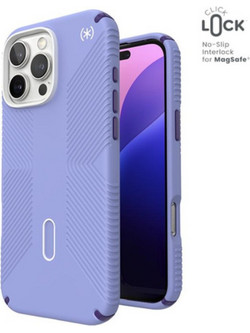 Speck Presidio2 Grip ClickLock & MagSafe - iPhone 16 Pro Max Case (Future Lavender / Cassis Purple