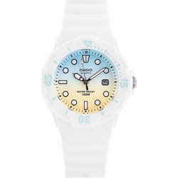 Casio Γυναικείο Ρολόι με Λευκό Λουράκι LRW-200H-2E2