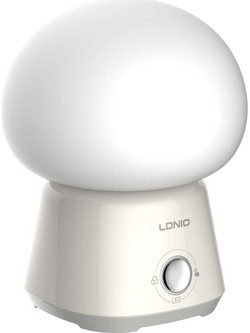 LDNIO LED φωτιστικό νυκτός Y4, RGB, ρυθμιζόμενο, επαναφορτιζόμενο, λευκό