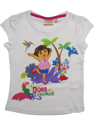 NICKELODEON ΠΑΙΔΙΚΟ T-SHIRT DORA EXPLORER 0559 - λευκό ΛΕΥΚΟ