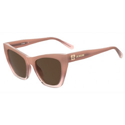 Love Moschino MOL070/S FWM Γυναικεία Γυαλιά Ηλίου Πεταλούδα Κοκάλινα Ροζ με Καφέ Polarized Φακό