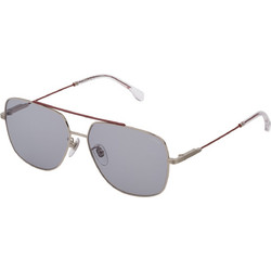 Lozza SL233 80N53 Ανδρικά Γυαλιά Ηλίου Aviator Μεταλλικά Γκρι με Μαύρο Polarized Φακό