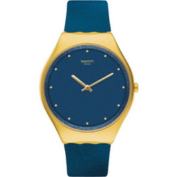 Swatch Ocean Skin Γυναικείο Ρολόι με Μπλε Καουτσούκ Λουράκι SYXG108