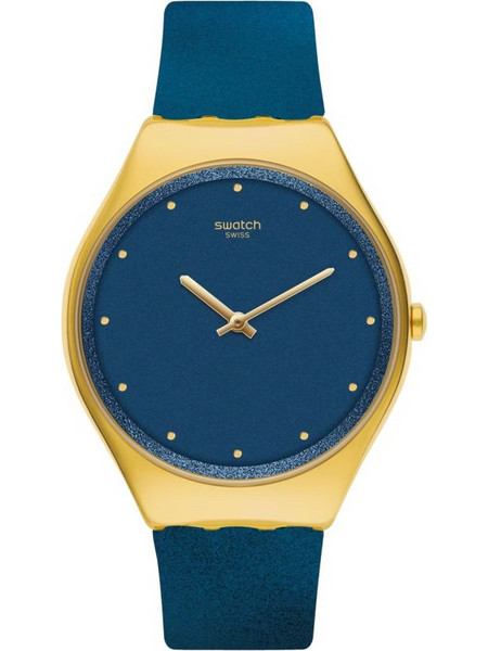 Swatch Ocean Skin Γυναικείο Ρολόι με Μπλε Καουτσούκ Λουράκι SYXG108