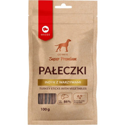 Maced Super Premium Turkey Sticks with Vegetables 100gr