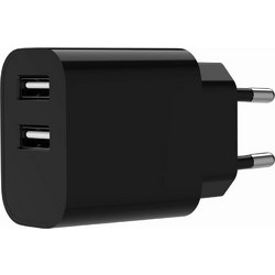 Gembird TA-UC-2A12-01 Φορτιστής χωρίς Καλώδιο με 2 Θύρες USB-A 12W Black