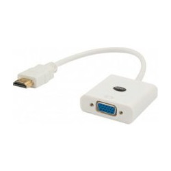 SAVIO HDMI (M) TO VGA (F) ADAPTER WHITE CL-201