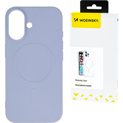 Wozinsky Liquid Silicone Case MagSafe for Samsung Galaxy S24 FE - Purple