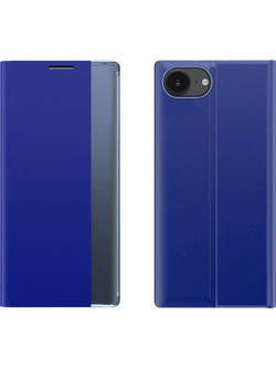 New Sleep Case with a flap and stand for iPhone 16e / 17e - blue