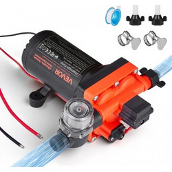 VEVOR Αντλία Νερού RV 12V, 6 GPM, Αυτόματη με Πίεση 70 PSI για Αυτοκινούμενα και Ναυτιλία DDGMSBCGK12VNWENN001V9