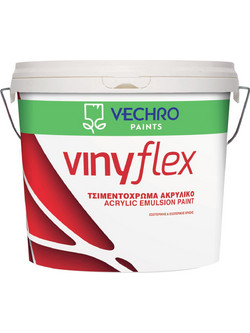 Vechro Vinyflex Τσιμεντόχρωμα Λευκό 9lt