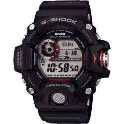 Casio G-Shock Ψηφιακό Ανδρικό Ρολόι Χρονογράφος Solar με Μαύρο Καουτσούκ Λουράκι GW-9400-1ER