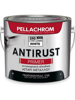 Pellachrom Antirust Ακρυλικό Αντισκωριακό Αστάρι N.590 Wite 2.5lt