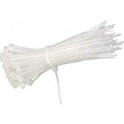 Δεματικά Καλωδίων CABLEXPERT 150x3.6mm - Frost & UV Resistant - 100 τεμάχια - Λευκά NYTFR-150x3.6-W