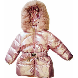 Joyce Baby Girl's Long Zipper Hoodie Jacket 2593206 Pink