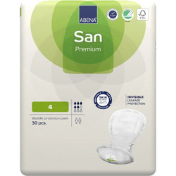 Abena San Premium No4 Σερβιέτες Ακράτειας 5 Σταγόνες 30τμχ