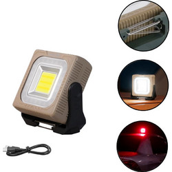 Επαναφορτιζόμενος Φακός Dimmable - Powebank για Camping με Μαγνήτη - Γάντζο - Τρίποδο και 3 Αποχρώσεις Φωτισμού Ψυχρό - Θερμό - Κόκκινο Warsun G600T Μπεζ