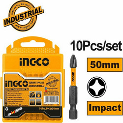 INGCO SDBIM11PH223 Κατσαβιδόμυτες Impact 1/4" PH2x50mm 10 Τεμ