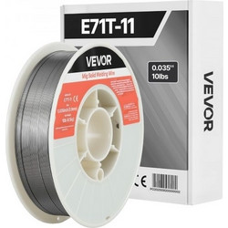 Σύρμα Συγκόλλησης MIG Flux Core VEVOR, E71T-11 0,9mm 4,5kg, Σύρμα Συγκόλλησης Χωρίς Αέριο για Ήπιο Χάλυβα με Χαμηλό Πιτσίλισμα για Συγκόλληση Τόξου σε Όλες τις Θέσεις, Αυτοπροστατευόμενο για Εξωτερική