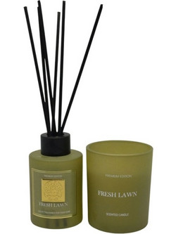 Αρωματικό χώρου με sticks 50ml και κερί σετ 2 τεμαχίων Fresh lawn Ankor 849697