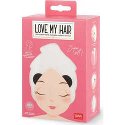 Panda Hair Turban Towel Legami | Love My Hair | HTW0001