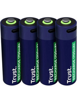 Trust USB-C Rechargeable 1700mAh AA 4τμχ