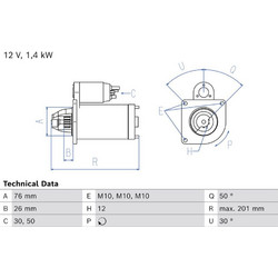 Bosch Μίζα - 0 986 029 180