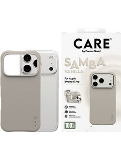 PanzerGlass - CARE by PanzerGlass(R) Fashionable Case Samba m. MagSafe - iPhone 17 Pro - Vanilla