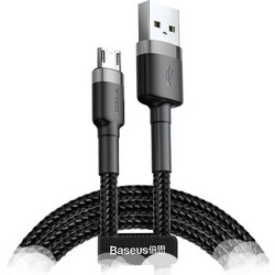 Baseus Cafule Braided Καλώδιο USB-A σε Micro USB - Γκρι/Μαύρο