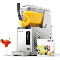 VEVOR Μηχανή Slushie 3L για Σπιτικά Παγωμένα Ποτά με Αυτόματο Καθαρισμό CGXXRJ25X13LRYFFU001V2