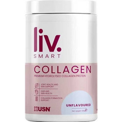 USN LIV Smart Collagen Unflavoured με Βιταμίνη C 330gr