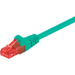 Goobay U/UTP Cat.6 Καλώδιο Δικτύου Ethernet 5m Green 68420