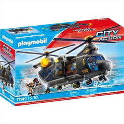 Playmobil City Action Ελικόπτερο Ειδικών Δυνάμεων με Δύο Έλικες για 5-10 Ετών 71149