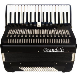 BRANDELLI 96B II Black Ακορντεόν Μαύρο