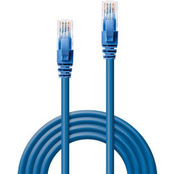 Lindy U/UTP Cat.6 Καλώδιο Δικτύου Ethernet 2m Blue