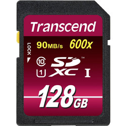 Transcend Ultimate 600x SDXC 128GB Class 10 U1 UHS-I