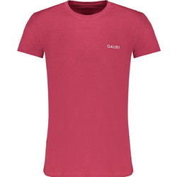 GAUDI MEN'S RED SHORT SLEEVE T-SHIRT Κόκκινο