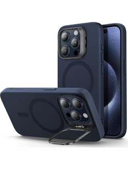 ESR Cloud Soft Stash Stand HaloLock Θήκη iPhone 15 Pro Dark Blue
