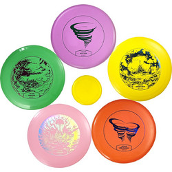 Σετ Disc Golf VEVOR, 5 τεμάχια ιπτάμενοι δίσκοι για αρχάριους, Σετ εκκίνησης Disc Golf για προπόνηση ενδυνάμωσης ολόκληρου του σώματος, με Putter, Μεσαίας εμβέλειας, Driver, Mini Marker, Εγκεκριμένο α