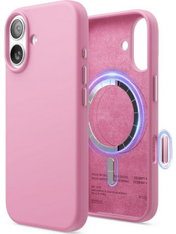 Θήκη iPhone 17 Elago Magnetic Silicone Case Premium Σιλικόνης με MagSafe - Hot Pink (ES17MSSC61-HPK)