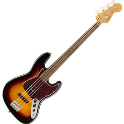 FENDER Squier Classic Vibe 60's Jazz Bass Fretless 3-Color Sunburst Ηλεκτρικό Άταστο Μπάσο