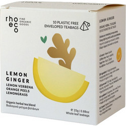 Rhoeco Βιολογικό Μείγμα Lemon Ginger 10 Φακελάκια 18045