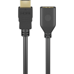 Goobay Καλώδιο HDMI Male to HDMI Female 2m Black