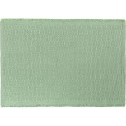 Σουπλά Βαμβακερό Μέντα Ανάγλυφη Πλέξη 42x30cm