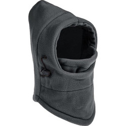 Κουκούλα Ανδρική Γκρι Fleece με Λάστιχο