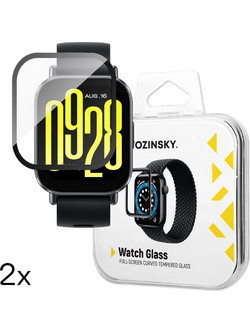 Wozinsky Full Glue Tempered Glass for Xiaomi Redmi Watch 5 Active (2 pcs.)