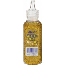 Κόλλα Με Χρυσόσκονη Amos Glitter Glue 22ml Χρυσό