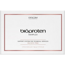 Farcom Seri Bioproten Hairplex Σετ Θεραπείας Μαλλιών για Επανόρθωση & Ψαλίδα 3x525ml