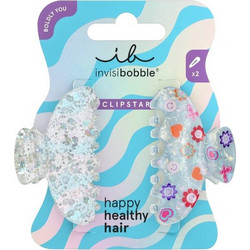 Invisibobble Boldly Clipstar M Cosmic Glow Κλάμερ Μεσαίου Μεγέθους 2 Τεμάχια